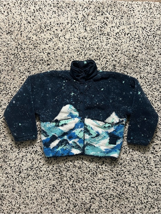FP Movement by Free People Jackets & Blazers - Free People FP Movement Hit The Slopes Fleece Navy Blue Snow Mountain Medium